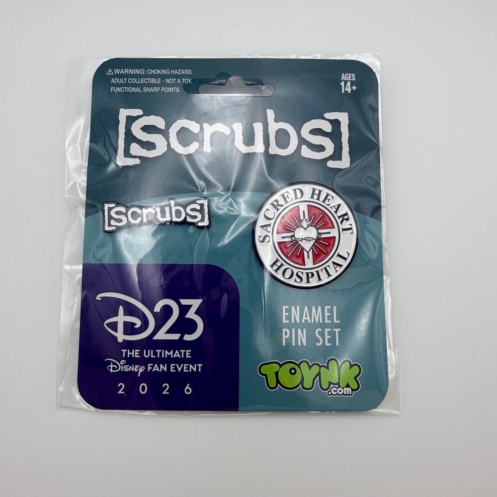Scrubs Sacred Heart Hospital Enamel Pin Set Toynk D23 2026 NEW